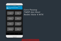 Cara Pasang TWRP dan ROOT Redmi Note 4 MTK copy
